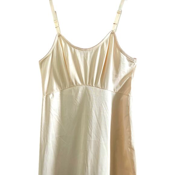 Van Raalte Vintage 60s Pale Pink High Side Slit Slip Dress 34 - Picture 4 of 12